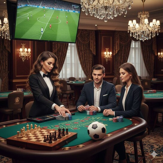 棋牌直播互动场景
